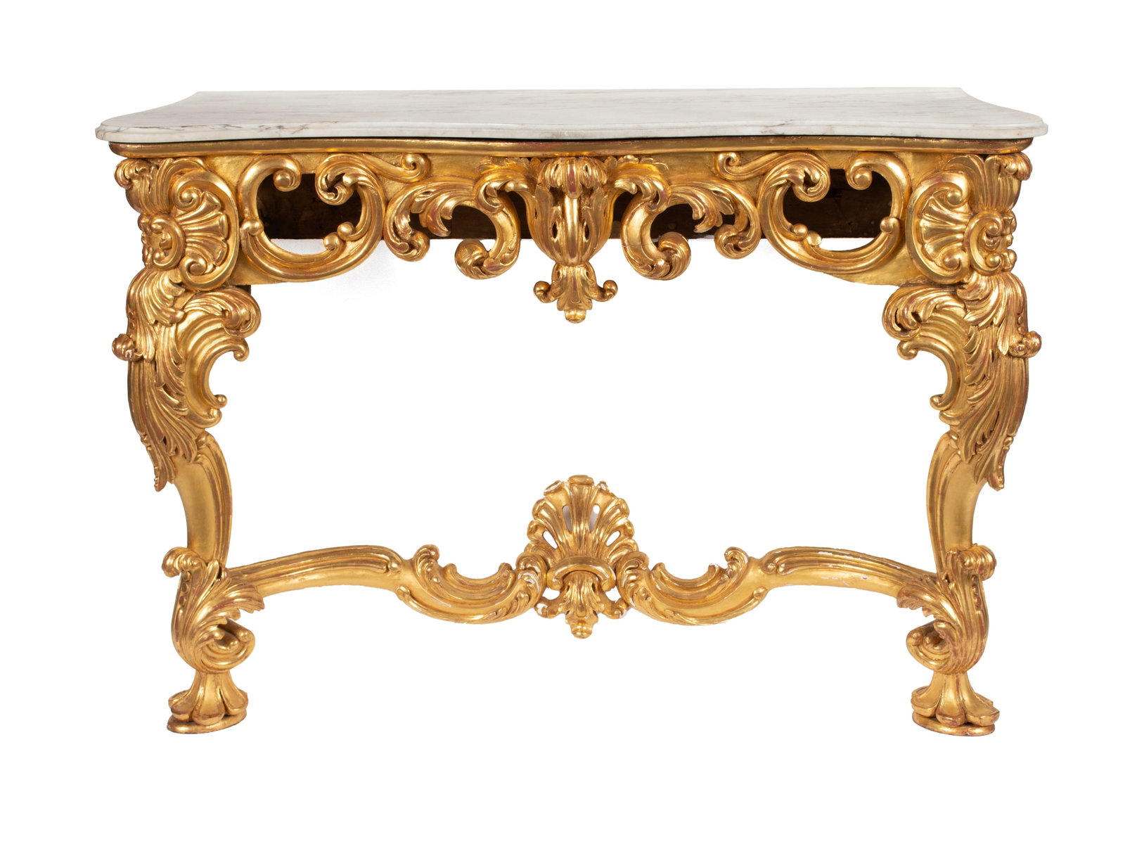 LOUIS XIV STYLE GILT CONSOLE (1 of 11)