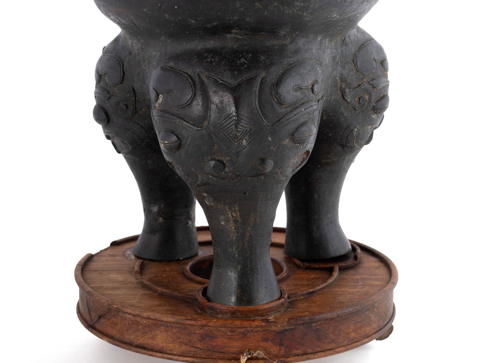 CHINESE BRONZE DING - 5