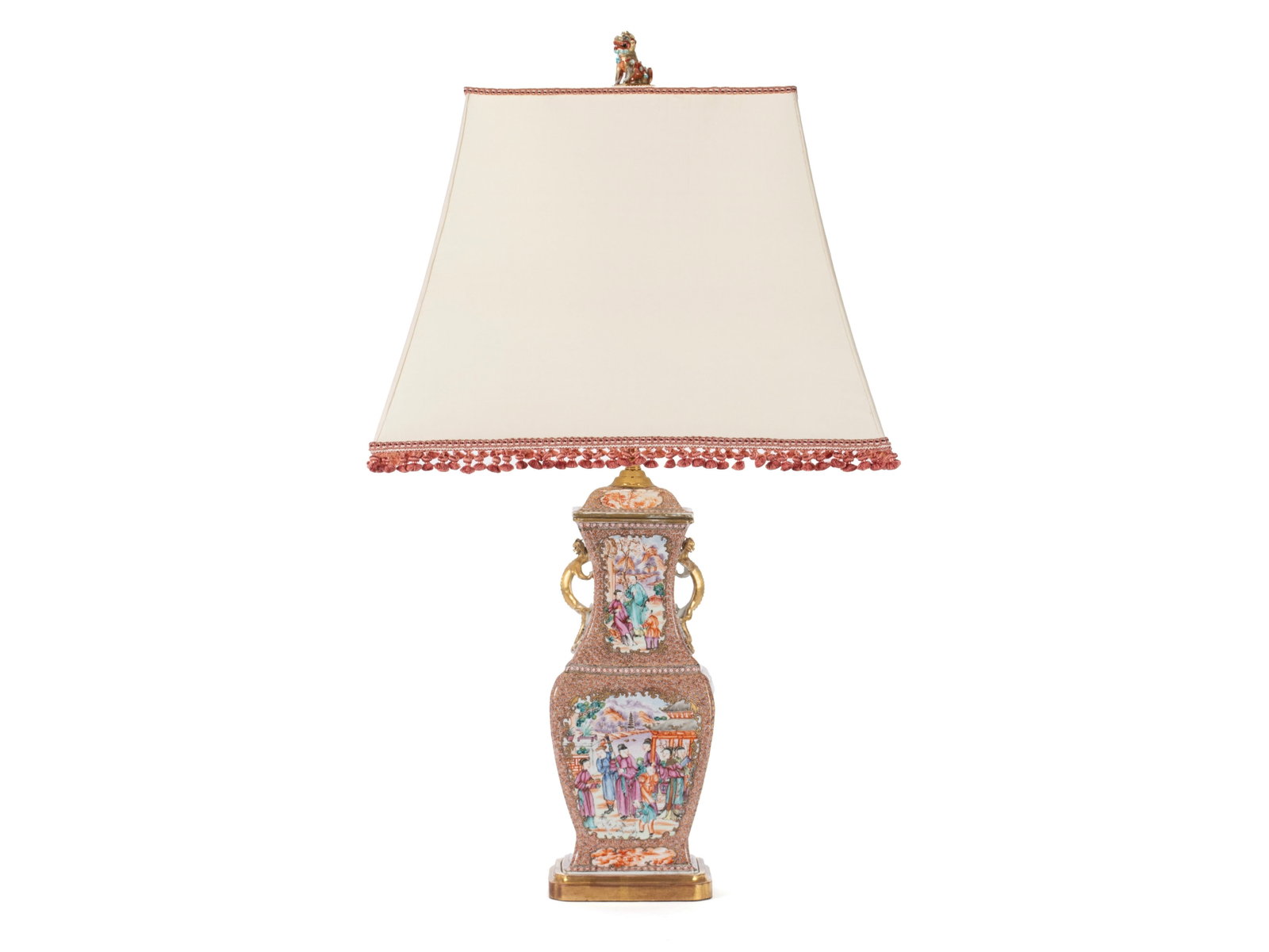 CHINESE EXPORT FAMILLE ROSE LIDDED JAR (1 of 9)