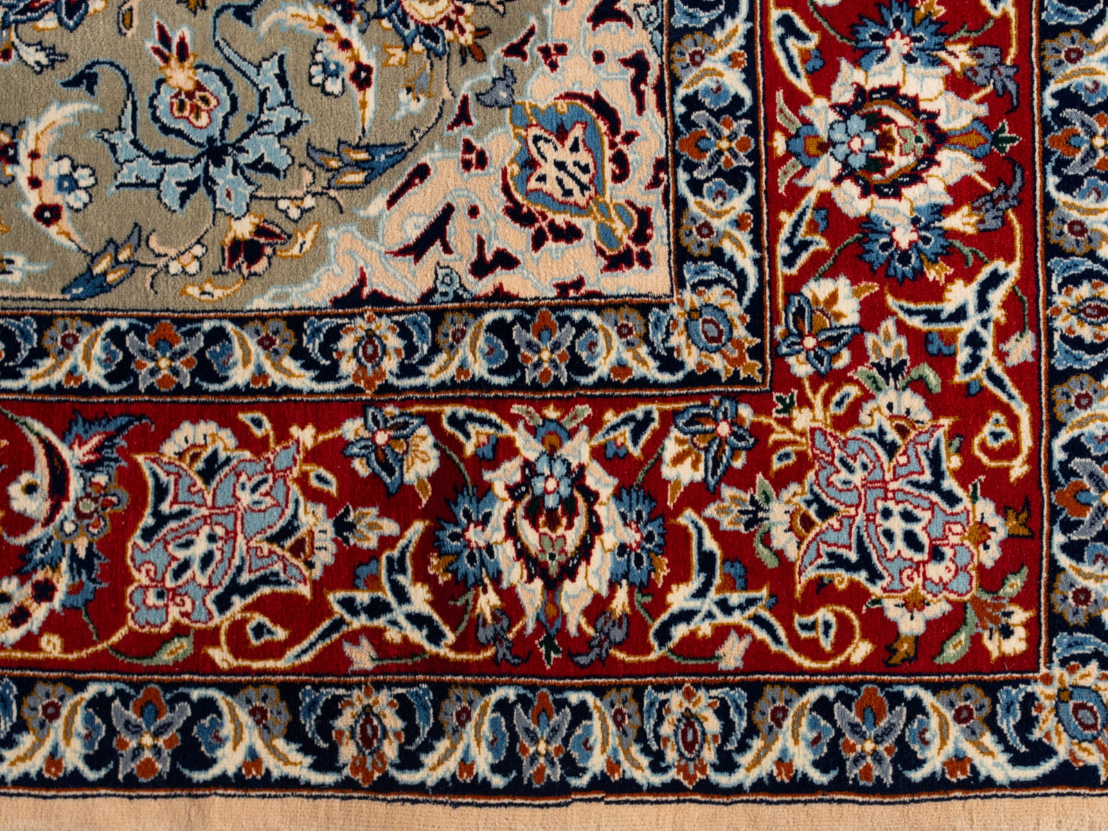 TWO TABRIZ AREA RUGS - 4