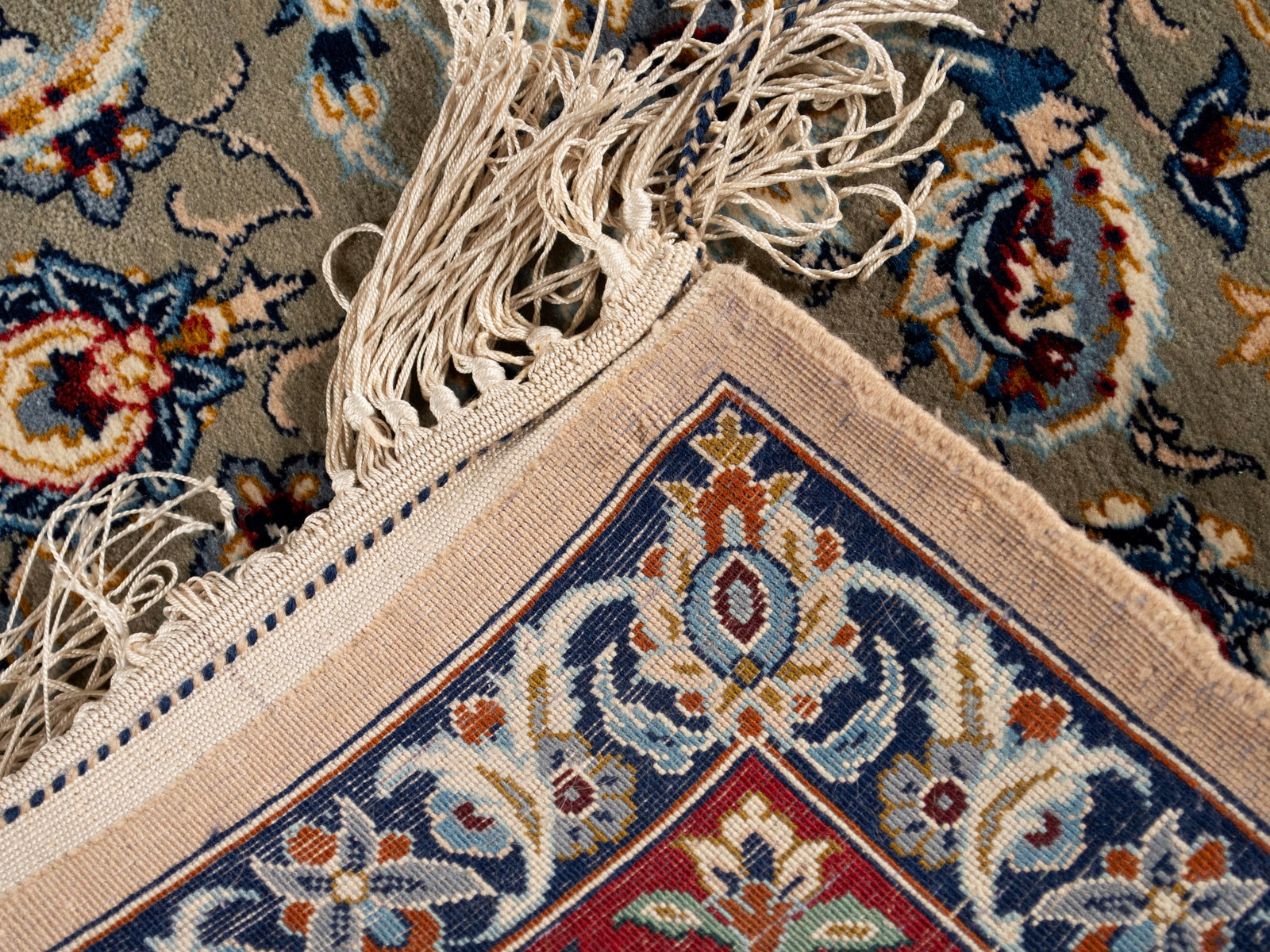 TWO TABRIZ AREA RUGS - 7