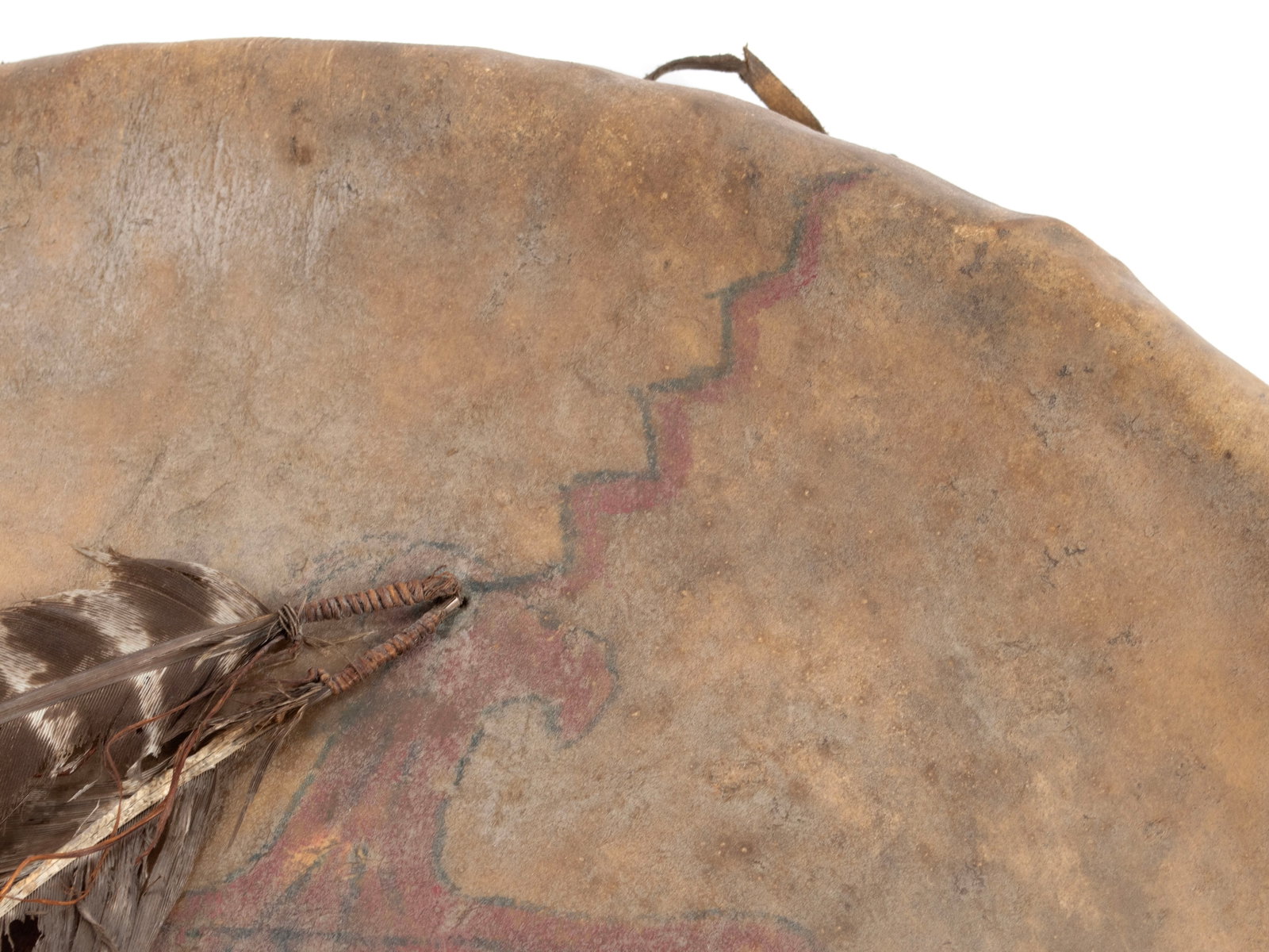 PLAINS BUFFALO HIDE DANCE SHIELD - 3