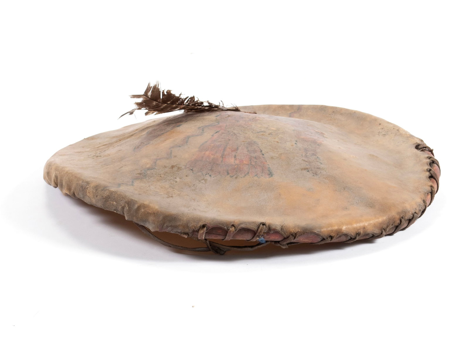 PLAINS BUFFALO HIDE DANCE SHIELD - 6