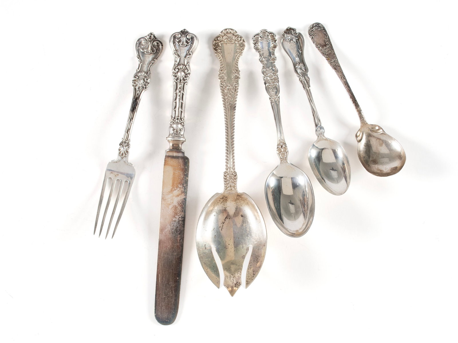 GORHAM STERLING SILVER FLATWARE (15) (1 of 8)