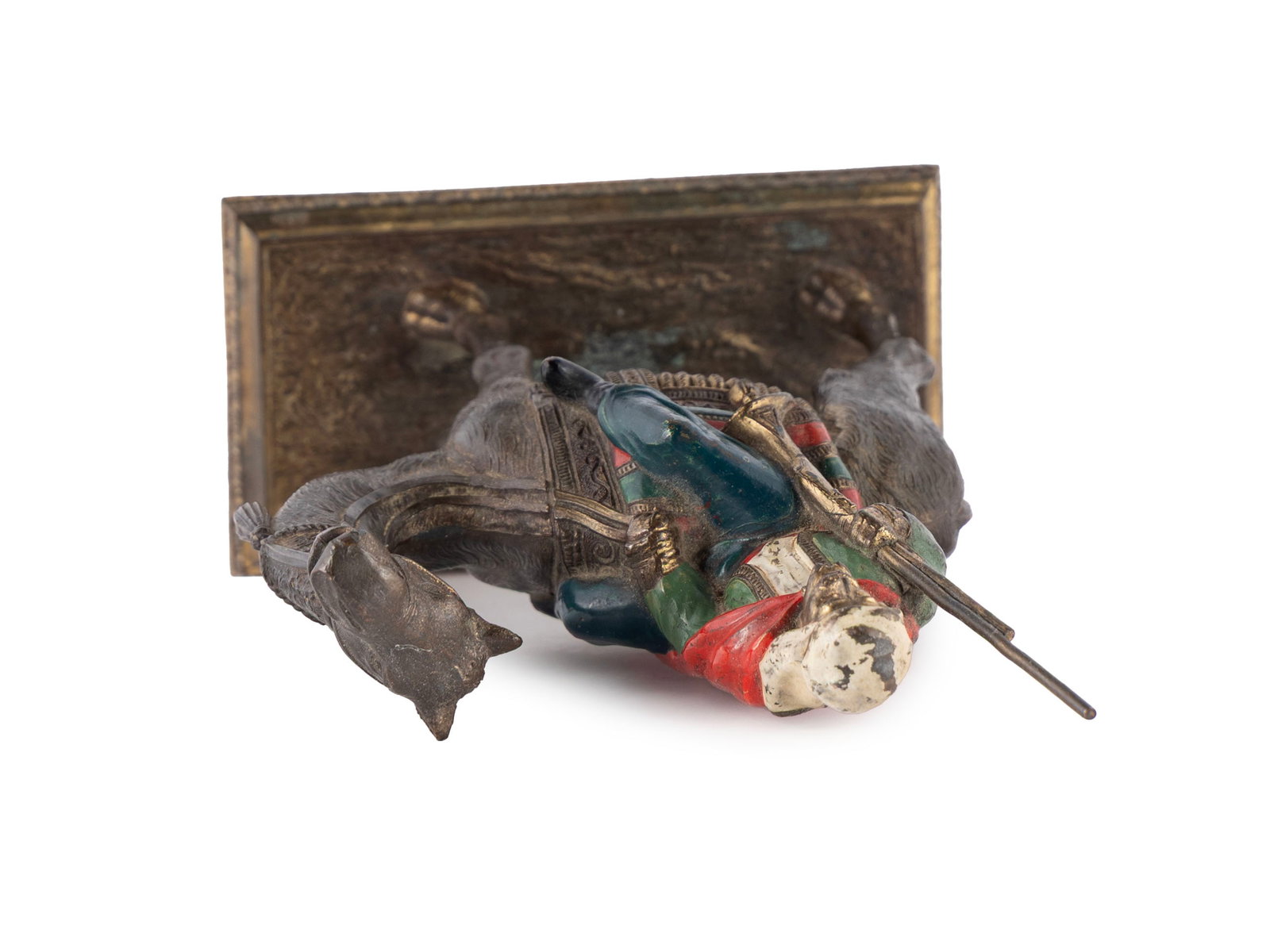 COLD PAINTED FIGURAL STATUE - 7