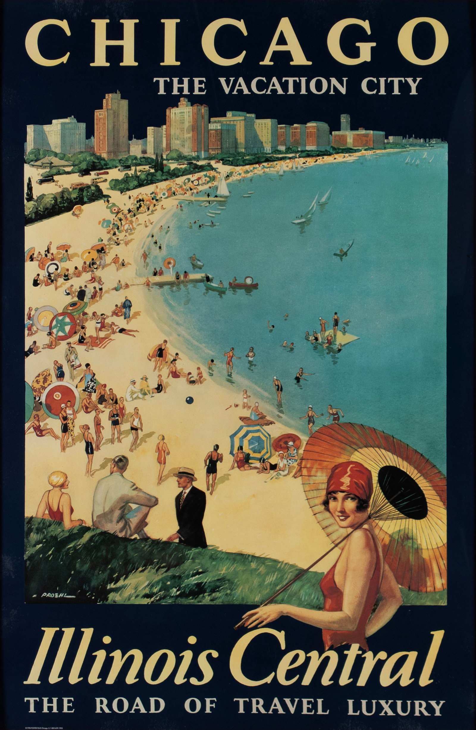 FIVE CHICAGO TRAVEL POSTERS - 2
