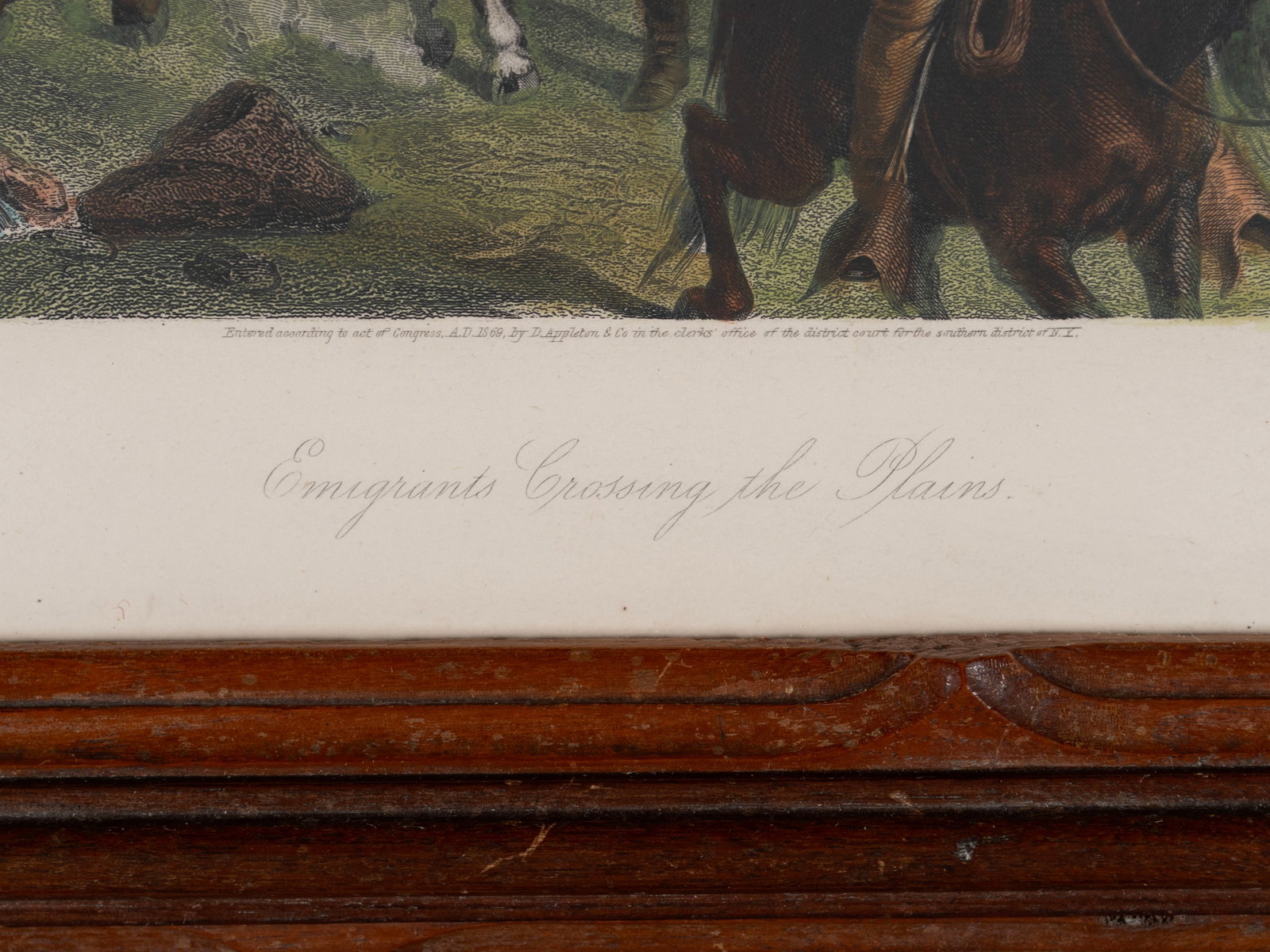 TWO ENGARVINGS IN TRAMP ART FRAMES - 8