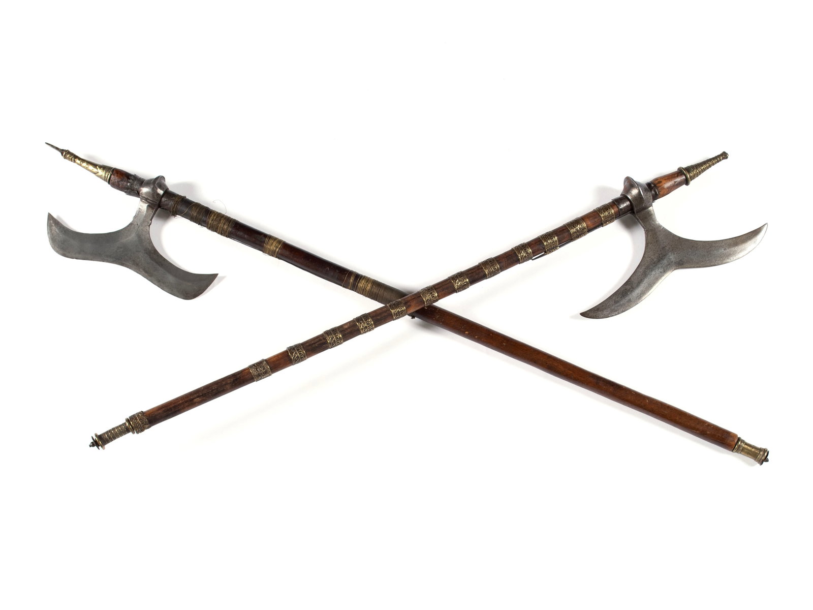 TWO INDIAN BULLOVA BATTLE AXES (1 of 8)
