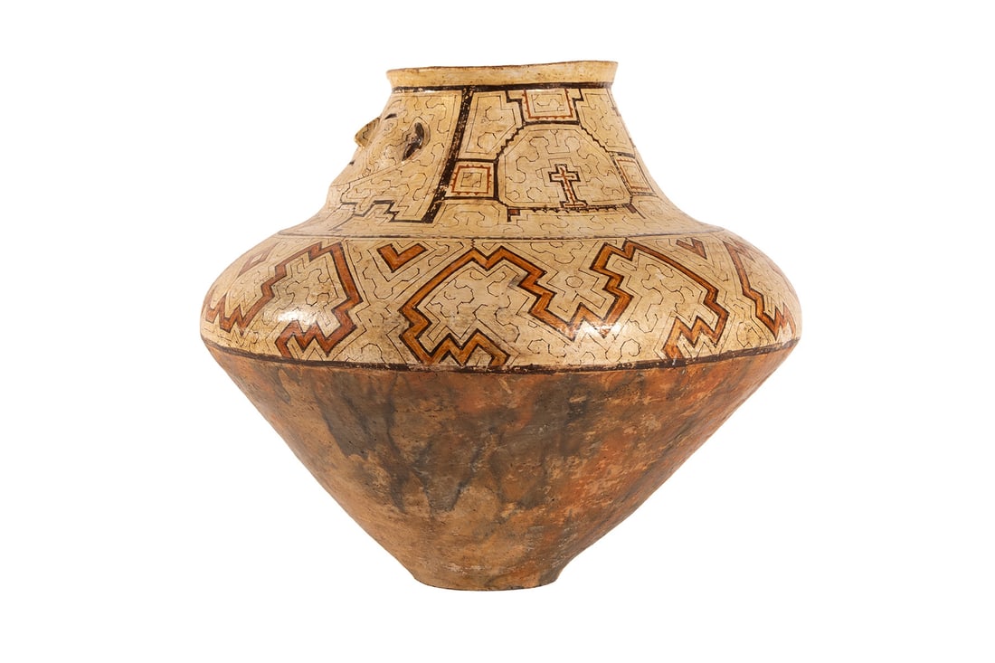 LARGE SHIPIBO POTTERY JAR - 2