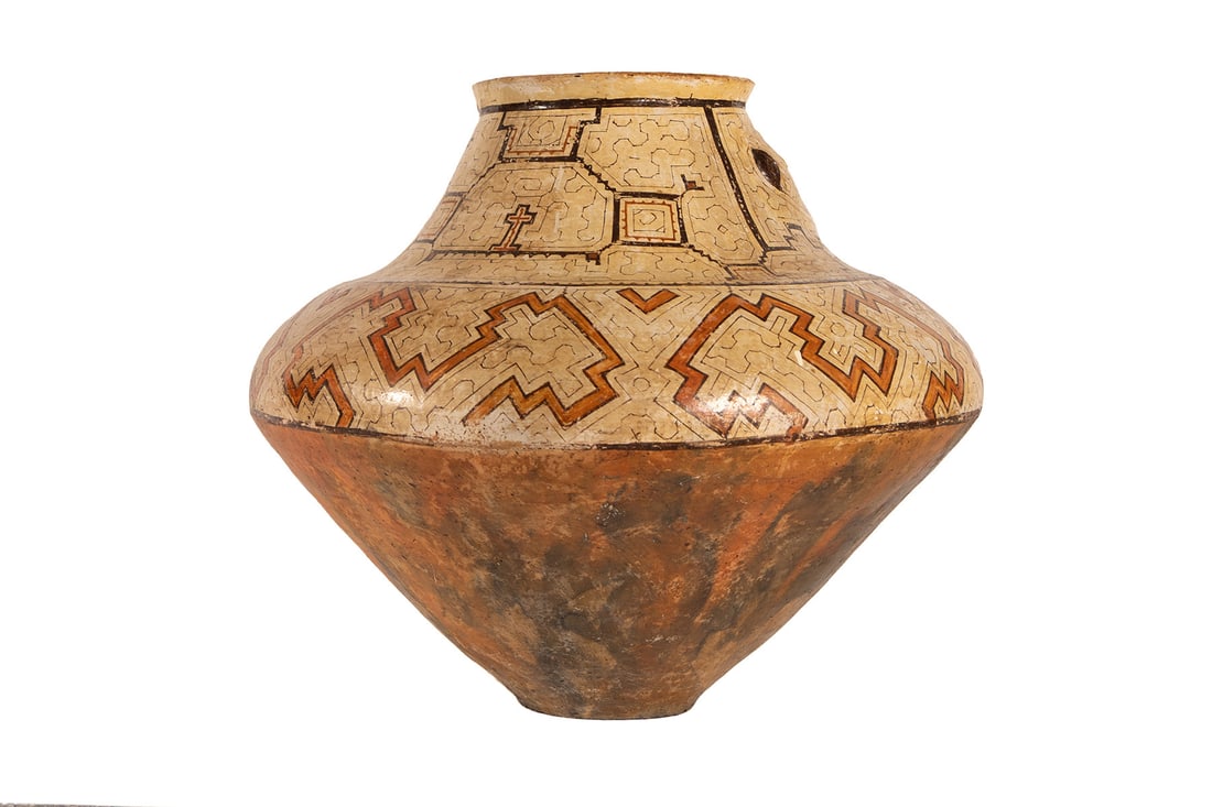 LARGE SHIPIBO POTTERY JAR - 4