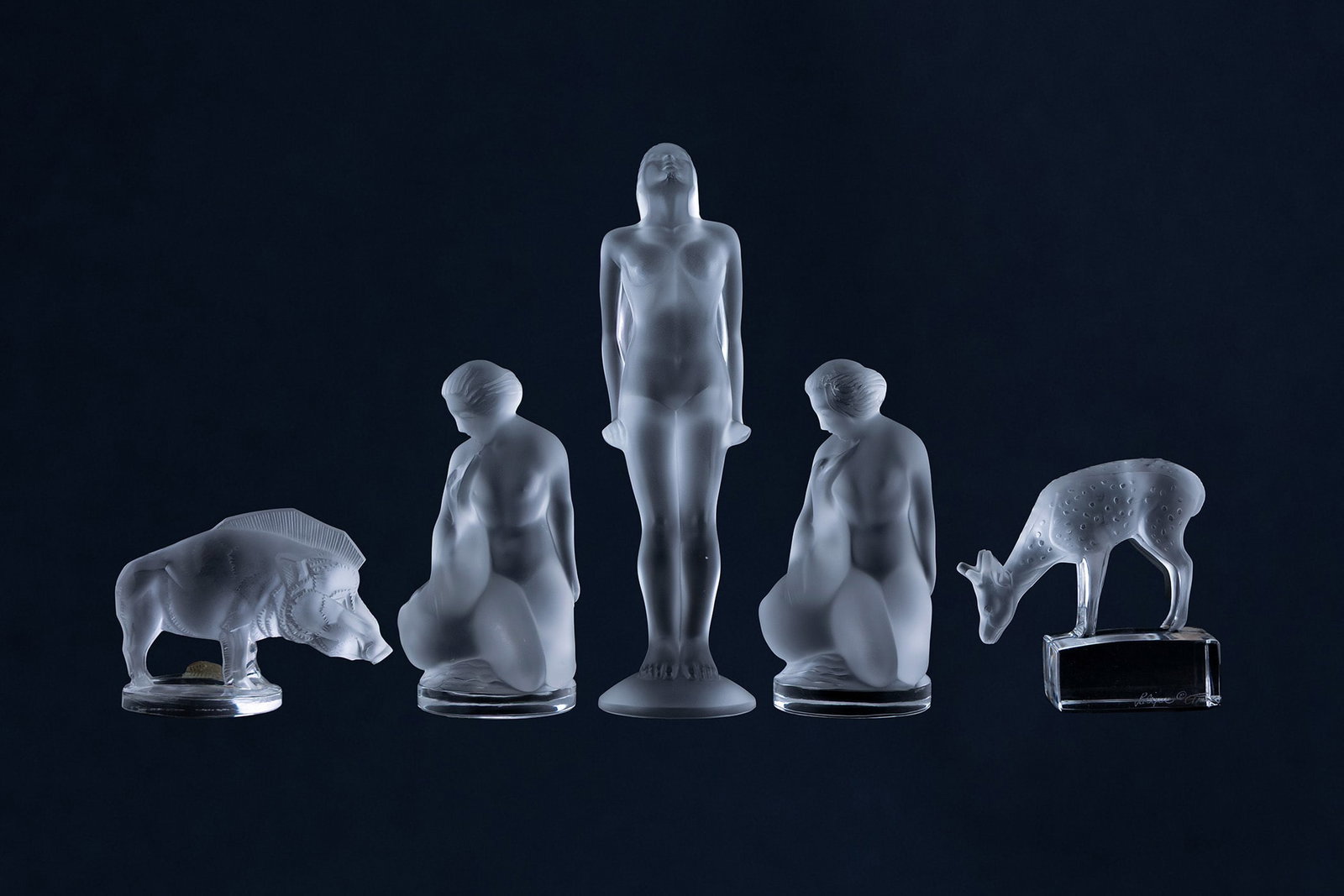 COLLETION OF LALIQUE CRYSTAL FIGURES (1 of 10)