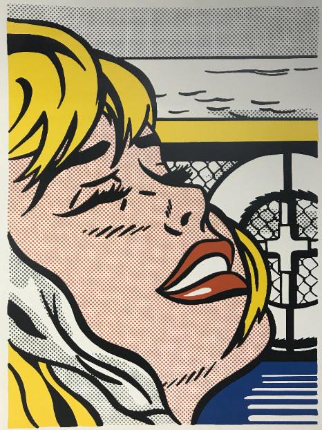 Roy LICHTENSTEIN (USA, 1923-1997): Girl with boat or after to Shipboard girl 1965.Print offset 1980/89.Size: 27 by 20 in - 69 by 51 cmPlease refer to the conditions of sale and the conditions of transport.