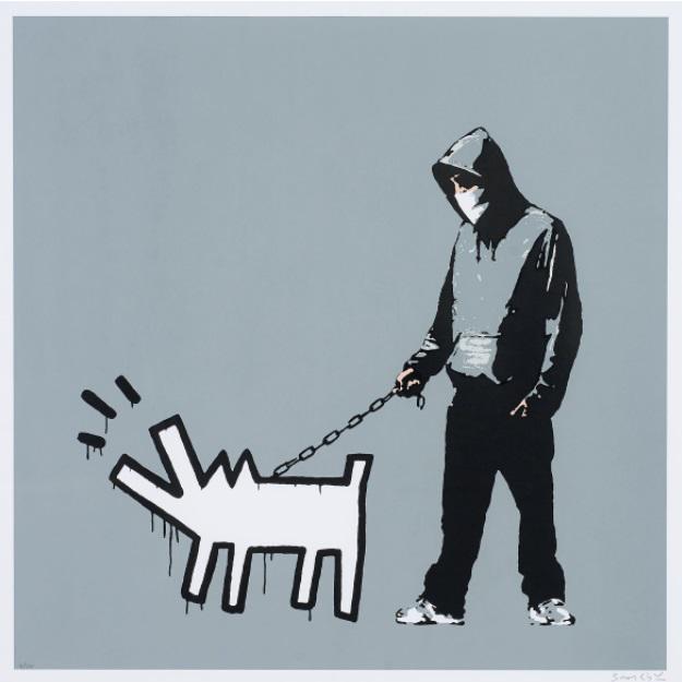 BANKSY (GB, 1974): Choose Your Weapon, 2010. after to,Screenprint, signed and numbered 18/25.Size: 27 1/2 by 27 1/2 in - 70 by 70 cmAccompanied by a certificate of authenticity.Please refer to the conditions of sale and