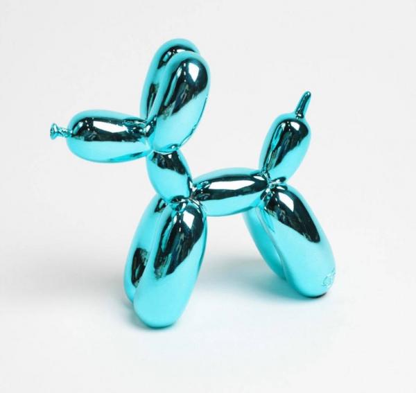 Jeff KOONS (USA, 1955): Big Balloon Dog turquoise, after to.Size: 10 1/4 in - 26 cm