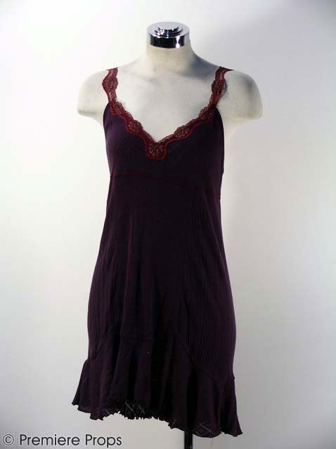 TRUST THE MAN - Elaine's (Maggie Gyllenhaal) Purp: TRUST THE MAN - A purple "DKNY" nightgown that was screenworn during the bedroom scene when Tobey and Elaine (Maggie Gyllenhaal) talk while she edits her book. (TM1029) Proceeds from this sale will be