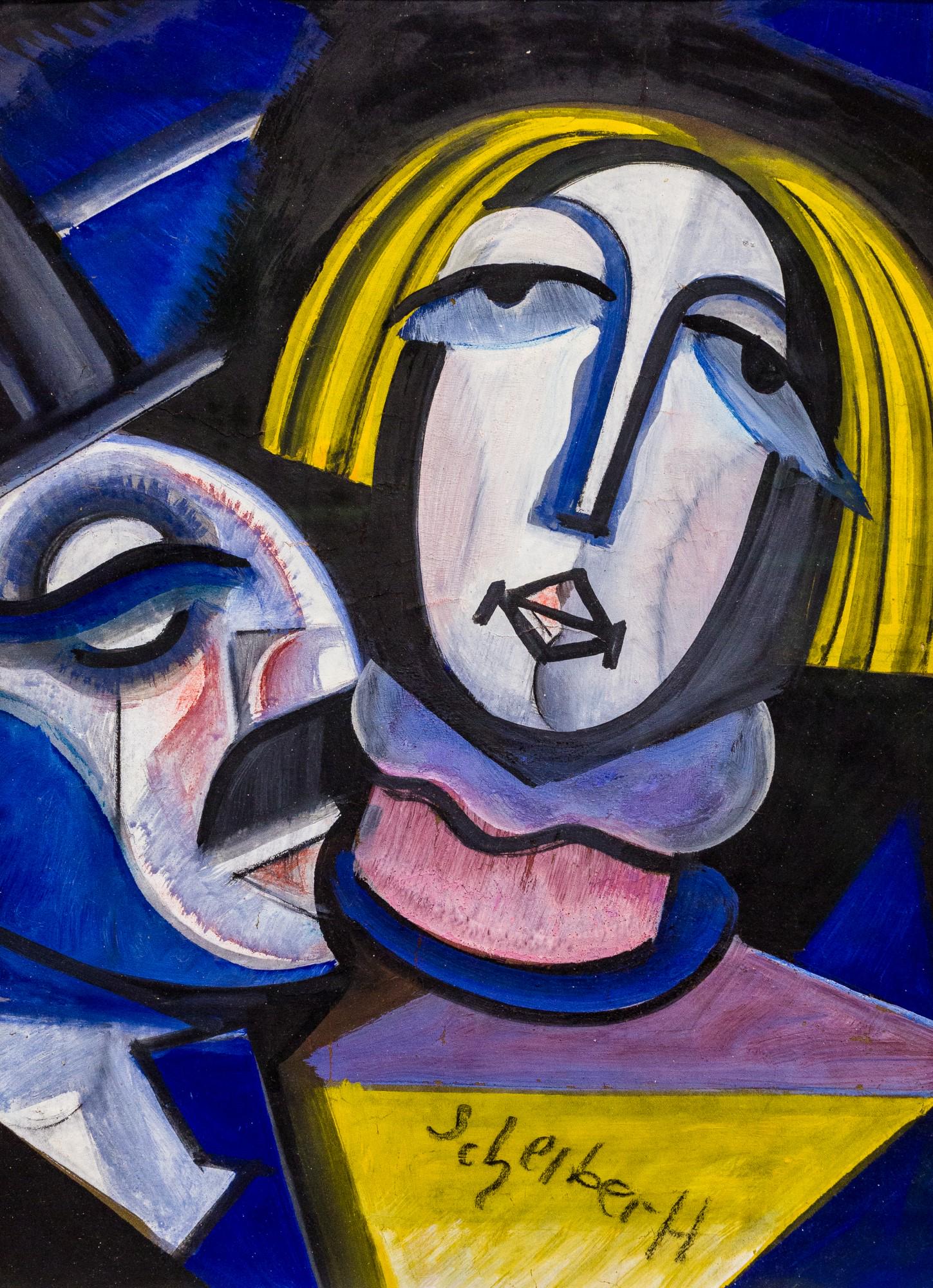 Hugo Scheiber (1873-1950): Woman and man: Hugo Scheiber (1873-1950): Woman and man ; tempera on paper ; 48 x 35 cm ; Signed in the middle below: Scheiber H