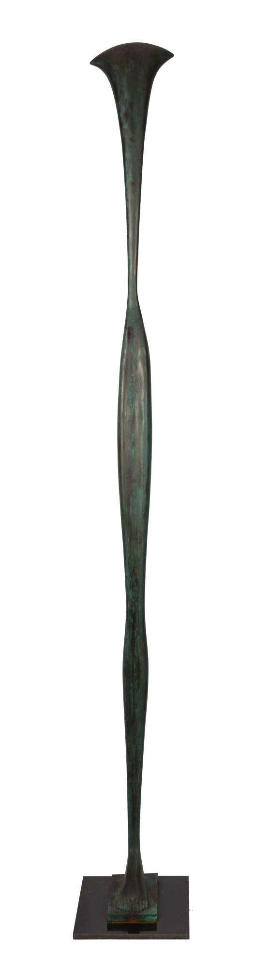 László Taubert (1966-): Idol: László Taubert (1966-): Idol ; bronze on marble pedestal ; 219 cm ; Signed on the pedestal
