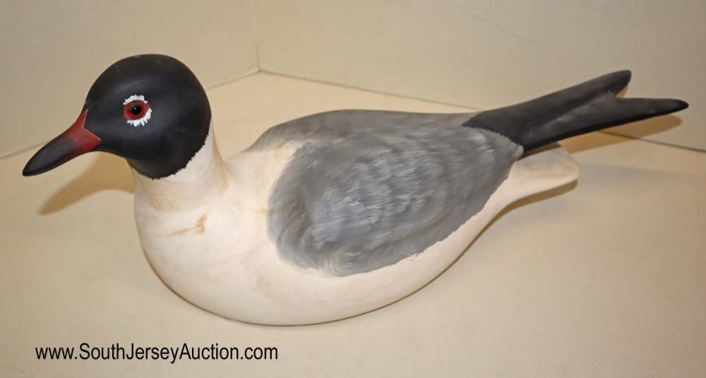 Hornick Bros. Stoney Point Decoy Oak Hall, VA signed: Hornick Bros. Stoney Point Decoy Oak Hall, VA signed and dated 1979 hand painted and hand carved seagull Dimensions: 17" l x 7" h x 6" d