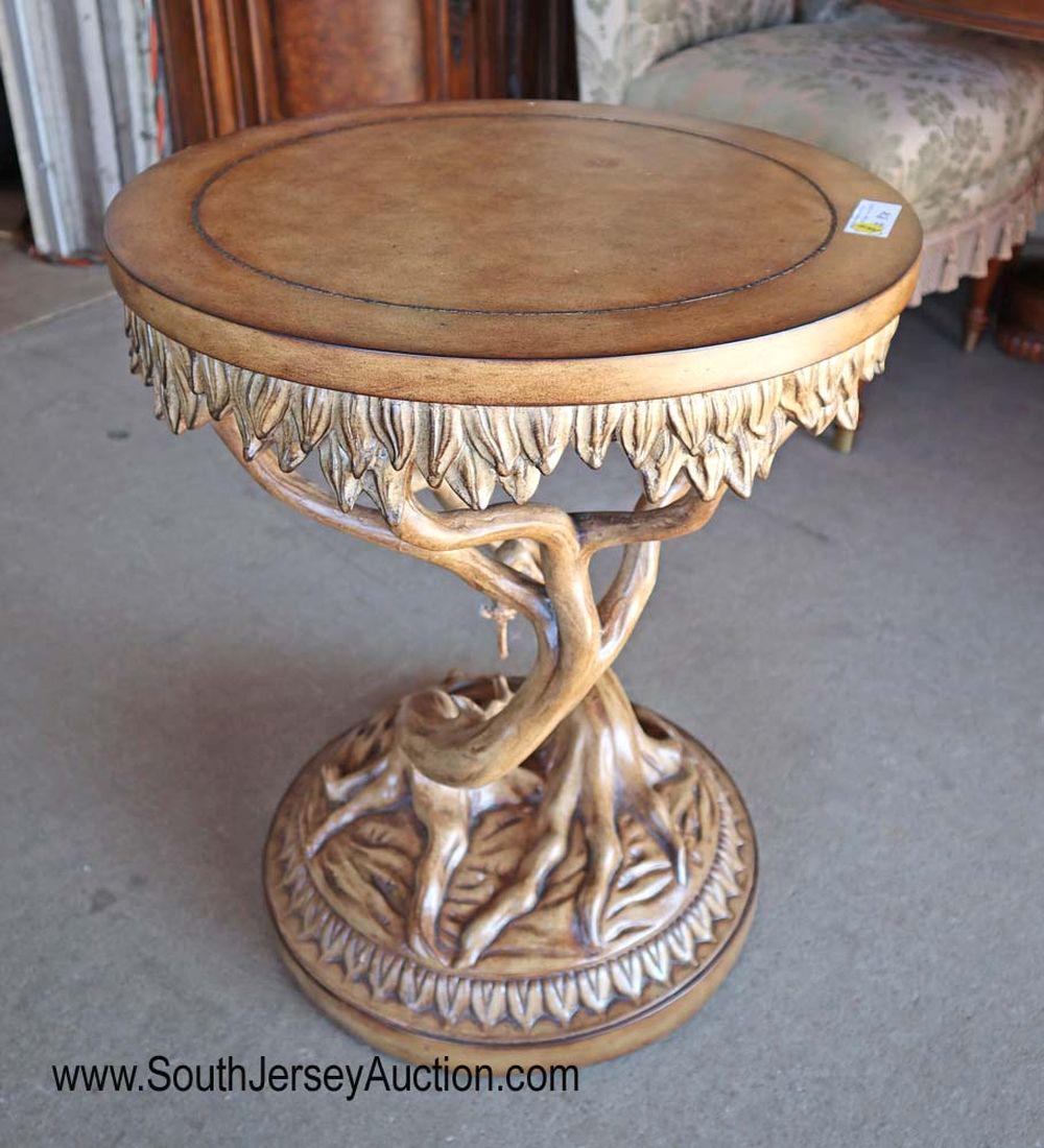 LT lamp table tree base monkey on limb (1 of 4)