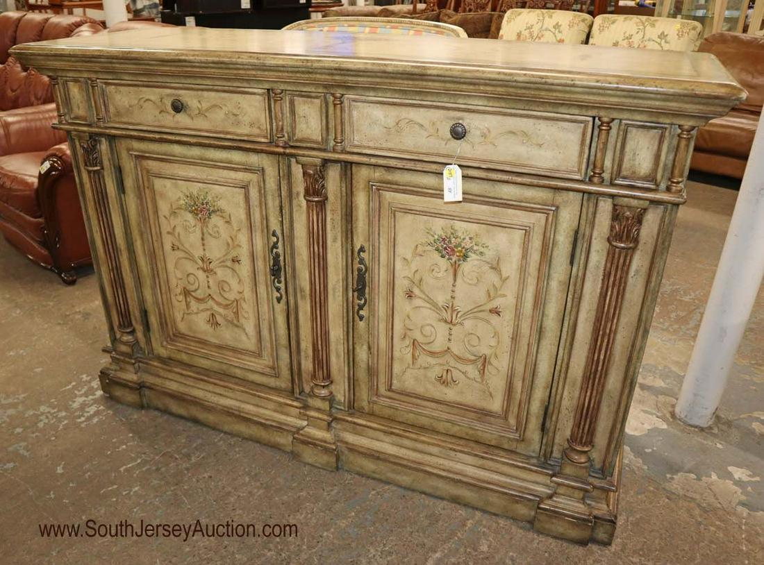Paint decorated decorator credenza (1 of 4)