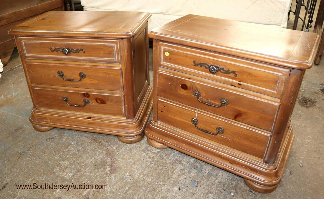 PR Natl Mnt Airy knotty pine distress nightstands (1 of 4)