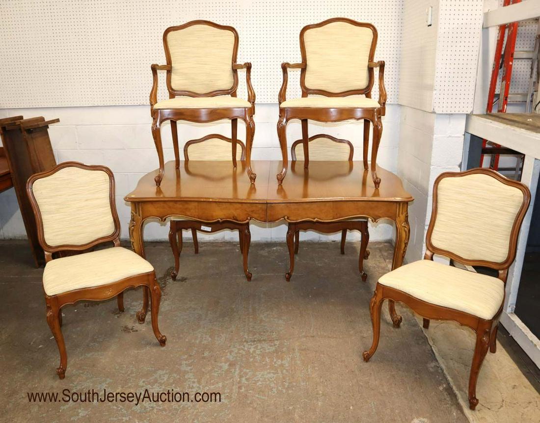7pc FR style dining room set and skirted leaves (1 of 4)
