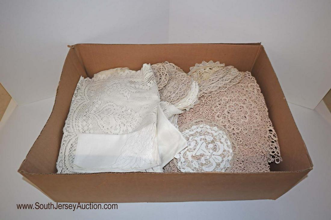 VINTAGE linens, lace, doilies, table scarves, more (1 of 2)