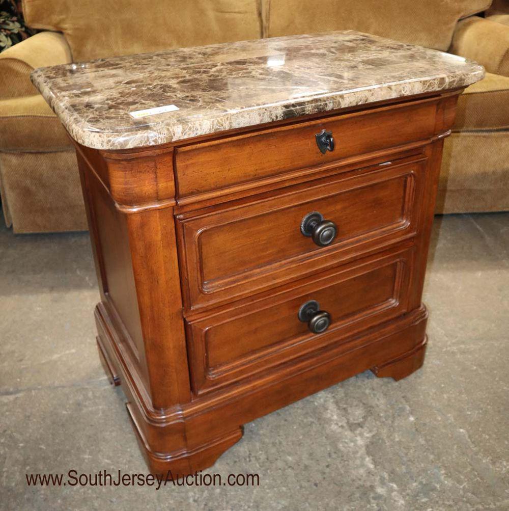 Contemp M/T mahogany oversize night stand (1 of 4)