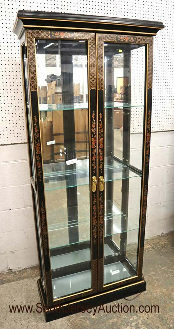 Nice Pulaski Furniture Asian crystal display cabinet (1 of 4)
