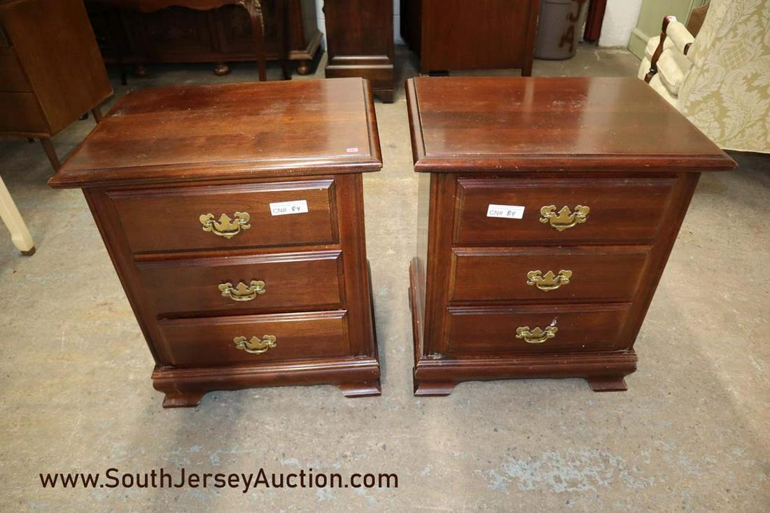 Pair of solid mahogany 3 drawer bracket foot (1 of 3)