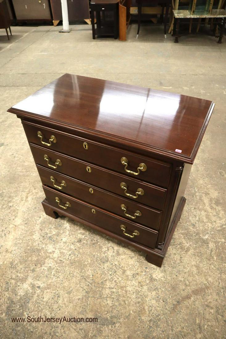 Clean Ethan Allen solid mahogany fluted column 4 drawer (1 of 3)