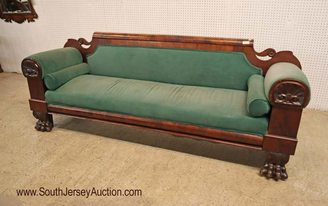 Empire sofa mohair style uphol, paw ft, lift arm (1 of 5)