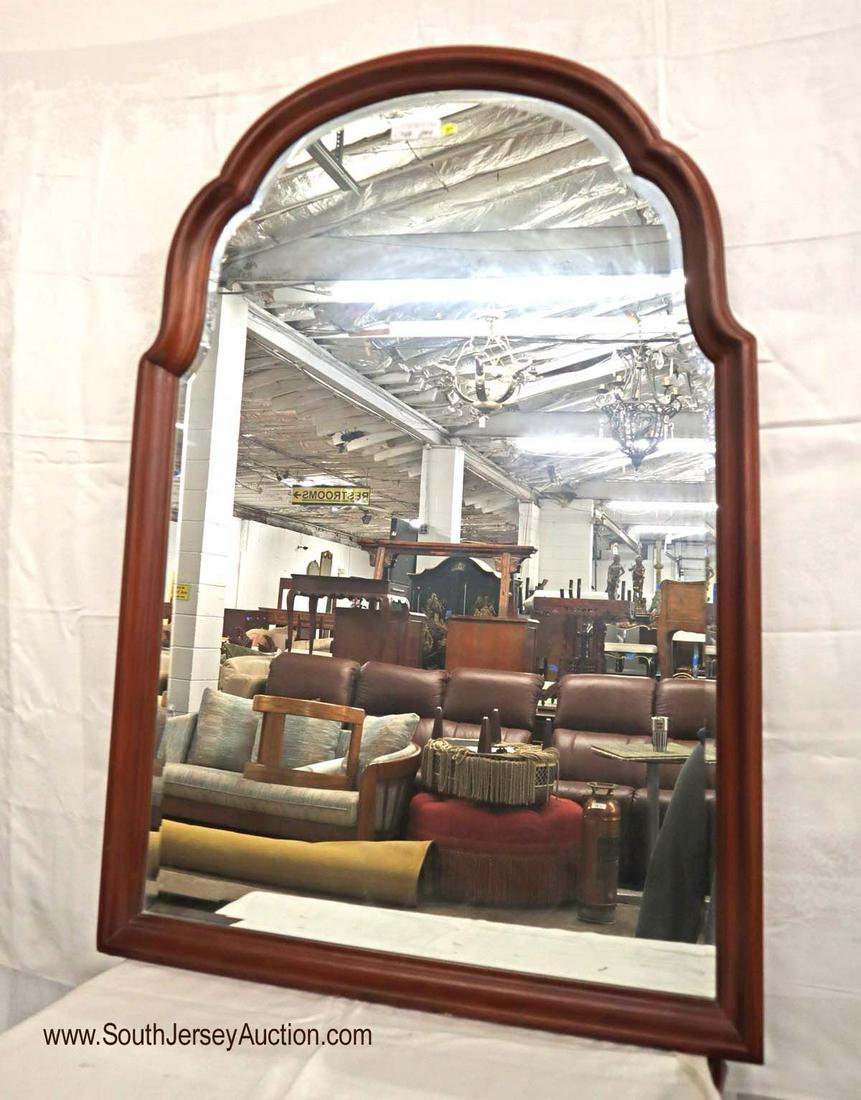 Solid mahogany Thomasville mirror with beveled glass (1 of 3)
