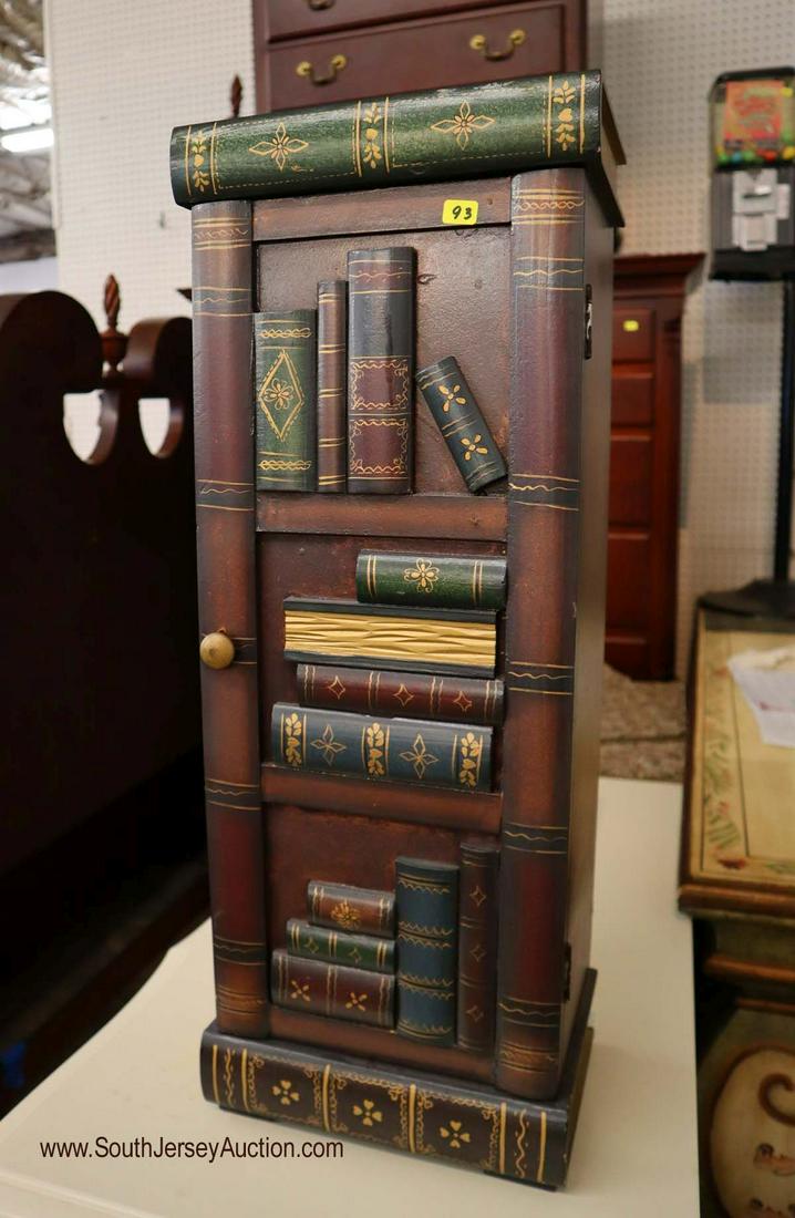 Decorator faux book style storage cabinet (1 of 2)