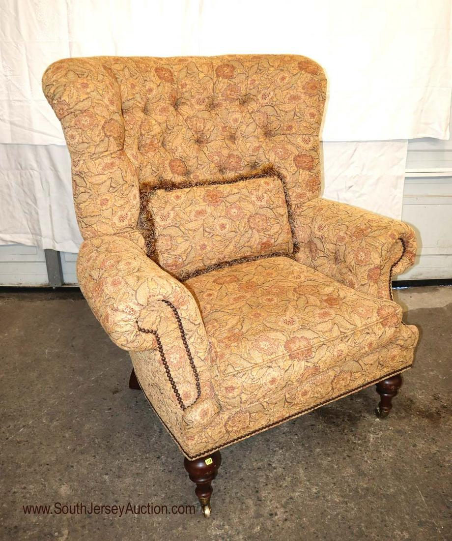 Nice EJ Victor curved high back upholstered lounge (1 of 4)