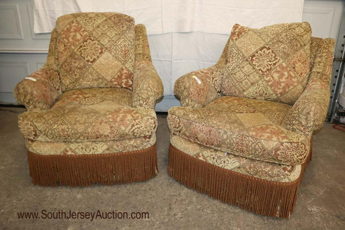 Pair Sherrill Furn swivel high back oversized arm (1 of 3)