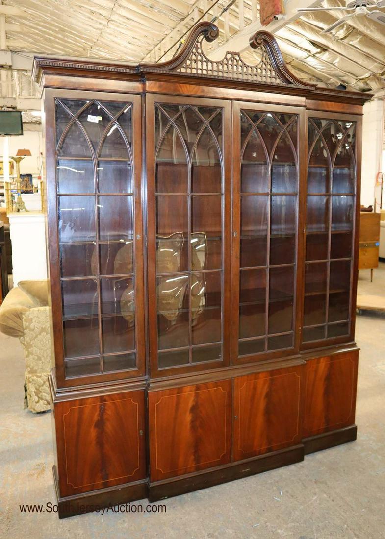 Quality Baker Furniture burl mahogany china cabinet (1 of 4)