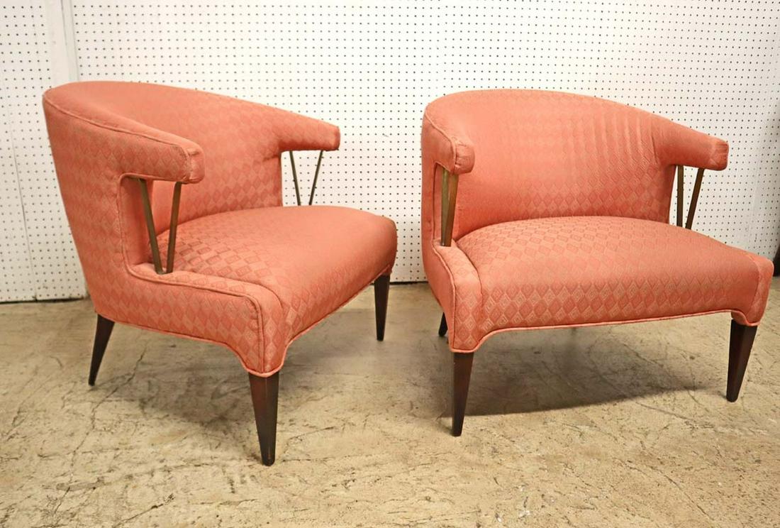 Fantastic pair MCM upholstered club chairs (1 of 6)