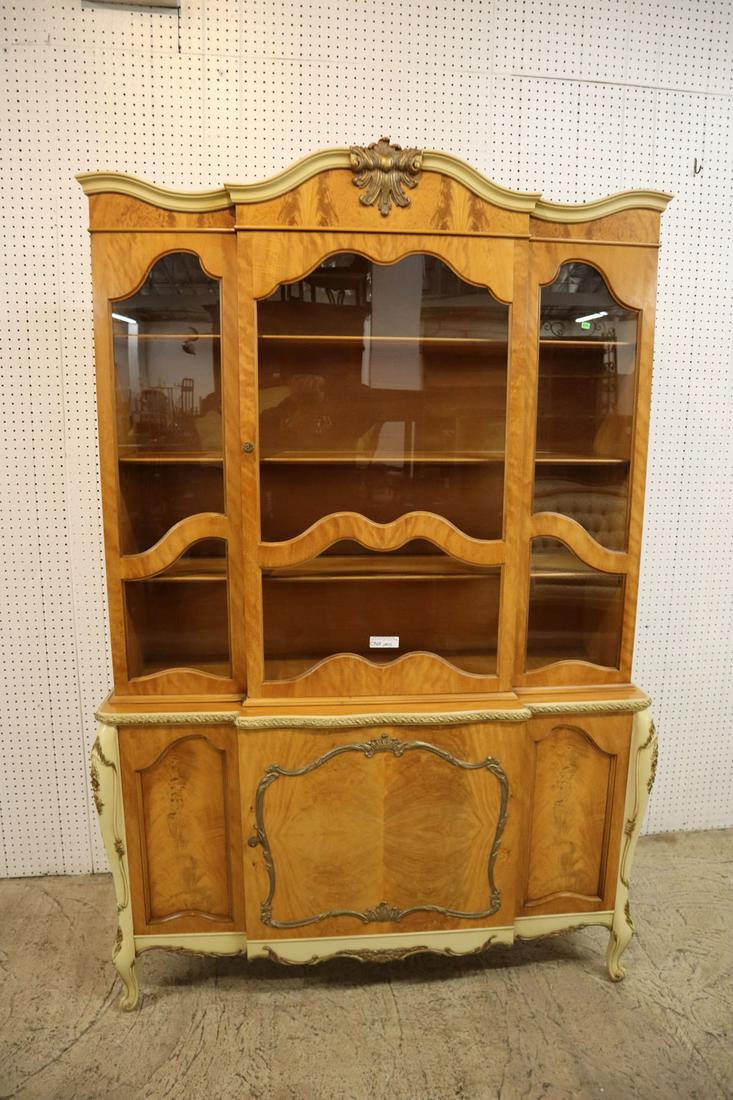 Romweber French Style Satinwood China Cabinet (1 of 4)