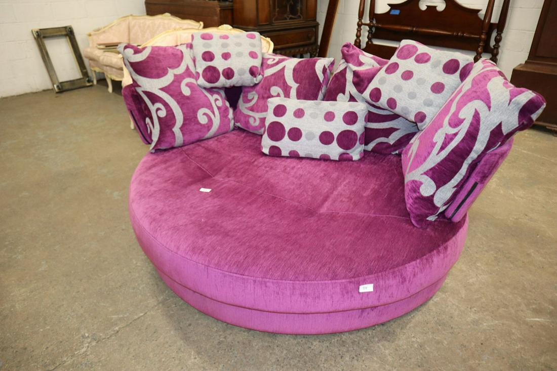 Like new ultra modern purple/grey lounge day bed (1 of 3)