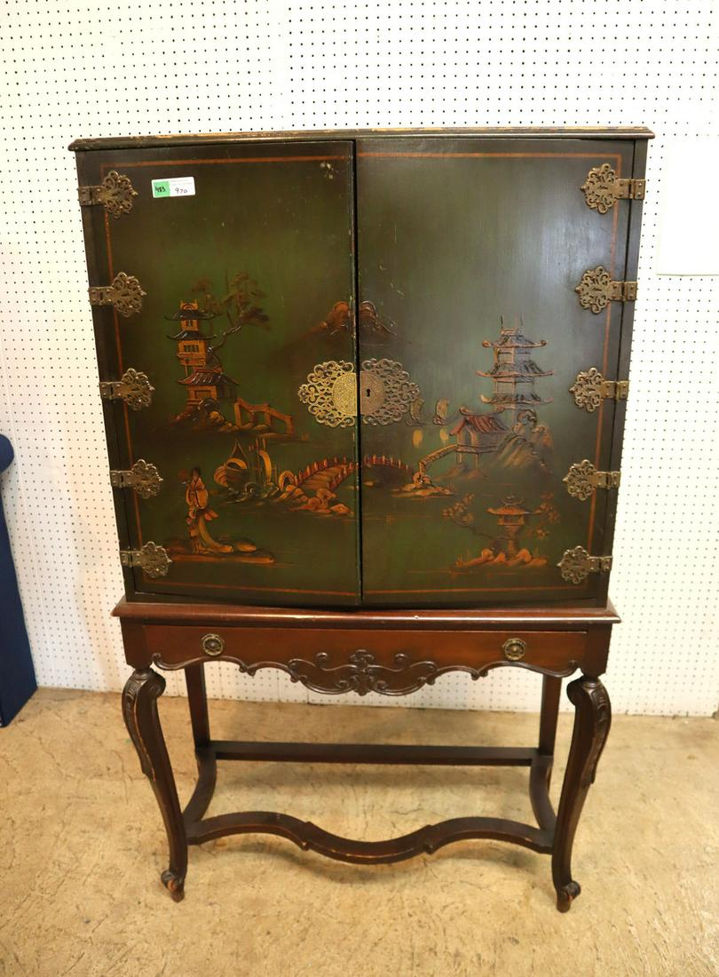 Vintage Asian inspired blind china cabinet (1 of 5)