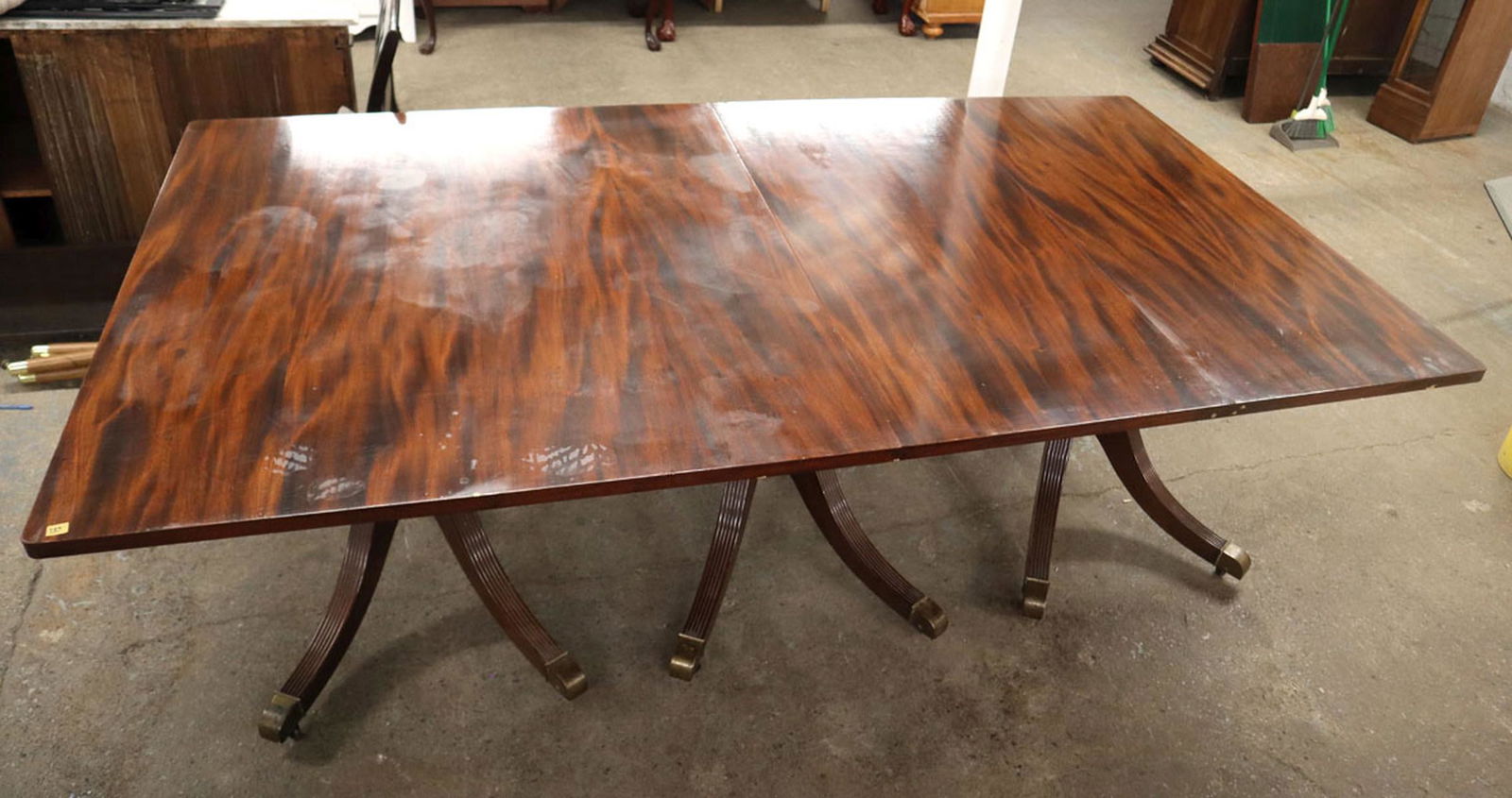 Antique style large mah banquet table (1 of 4)