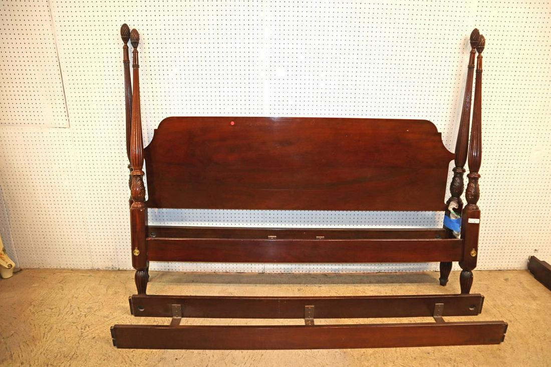 Council King Size bed: Council mahogany king size bed approx. 84" w x 87" d x 62" h