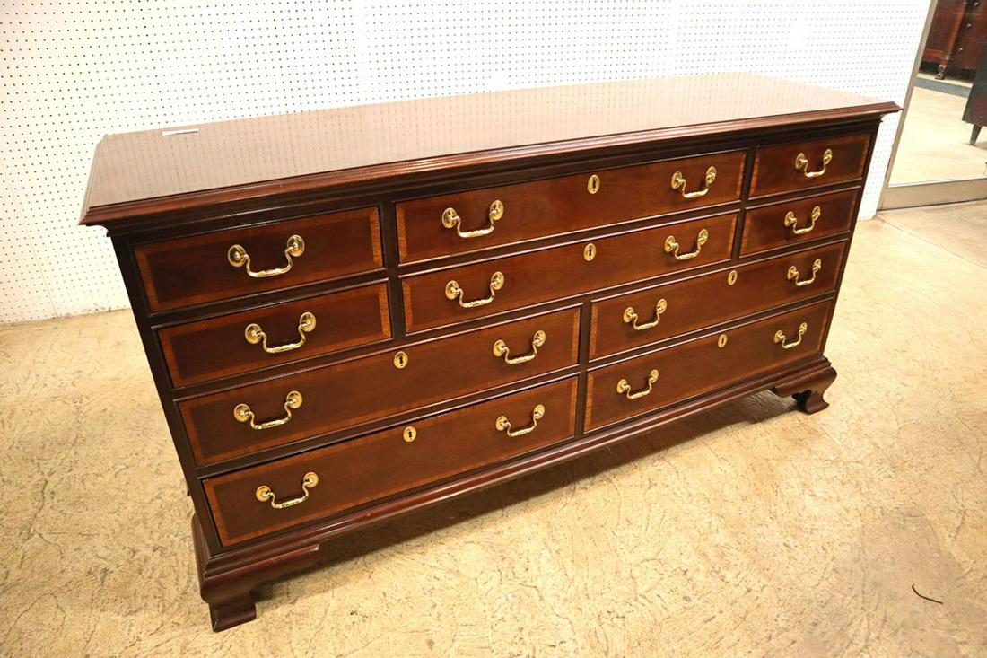 Council mahogany 10 drawer low chest (1 of 5)