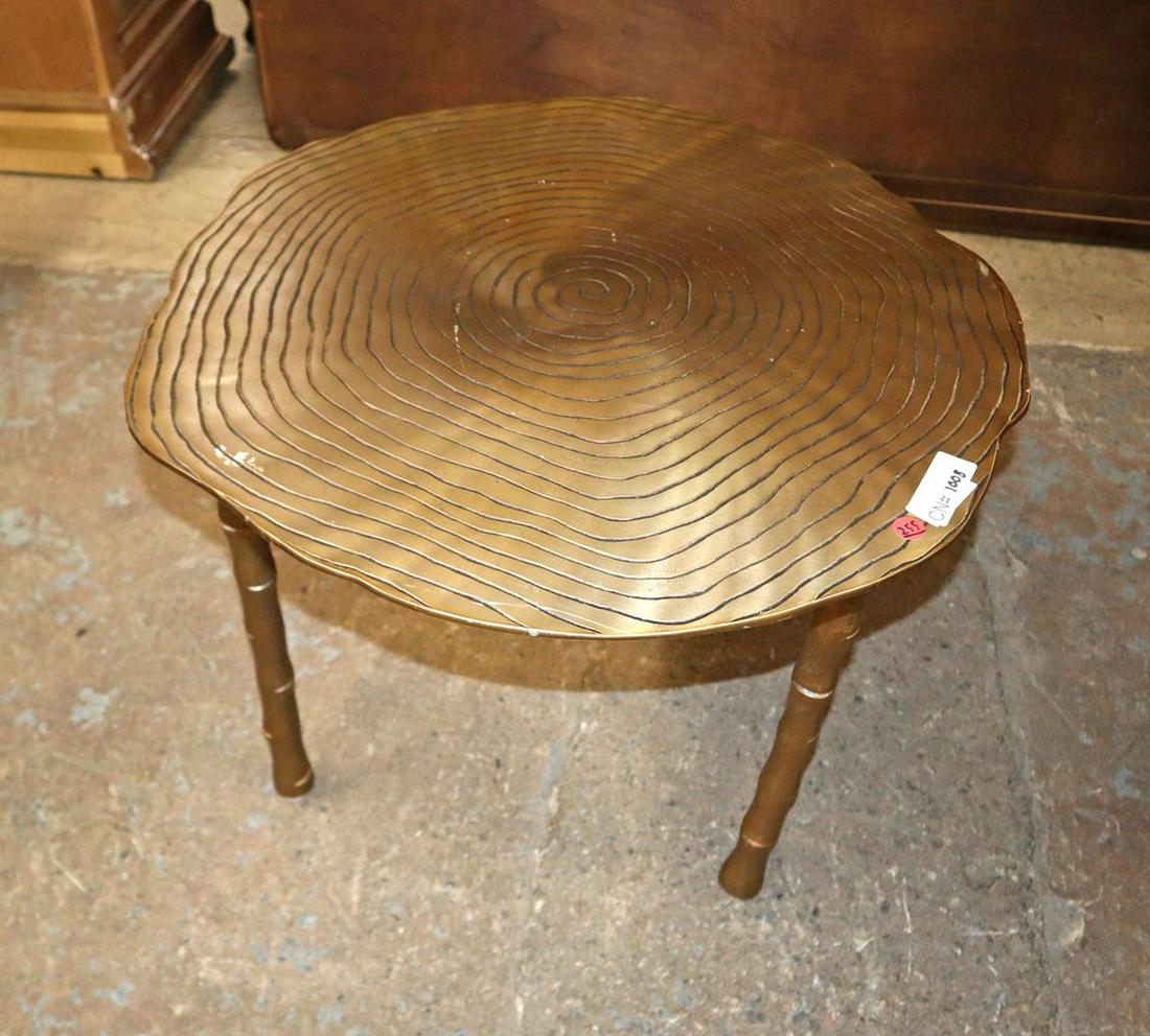 Modern design all brass style bamboo leg table (1 of 3)
