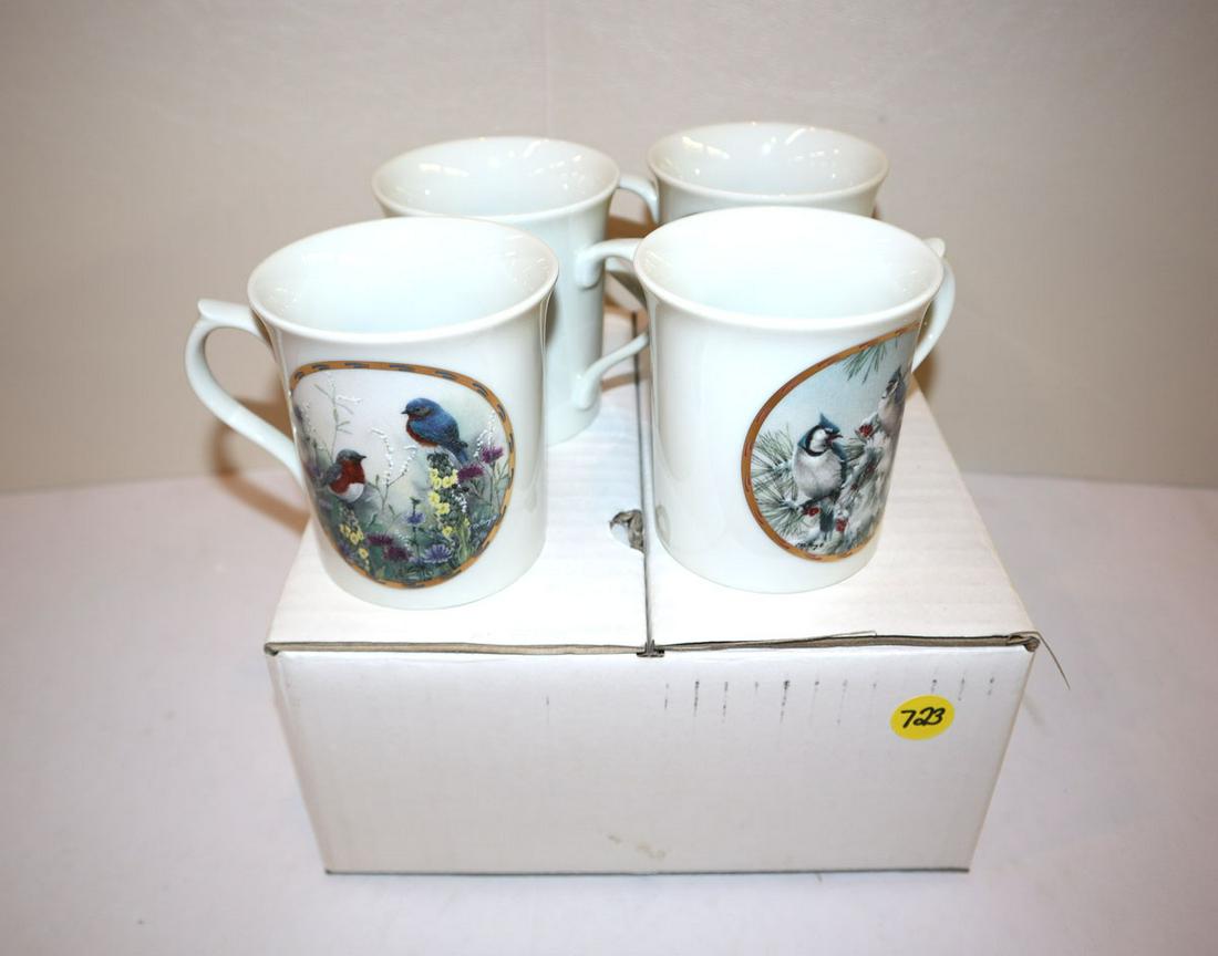Lenox porcelain bird cups: Lenox porcelain bird cups
