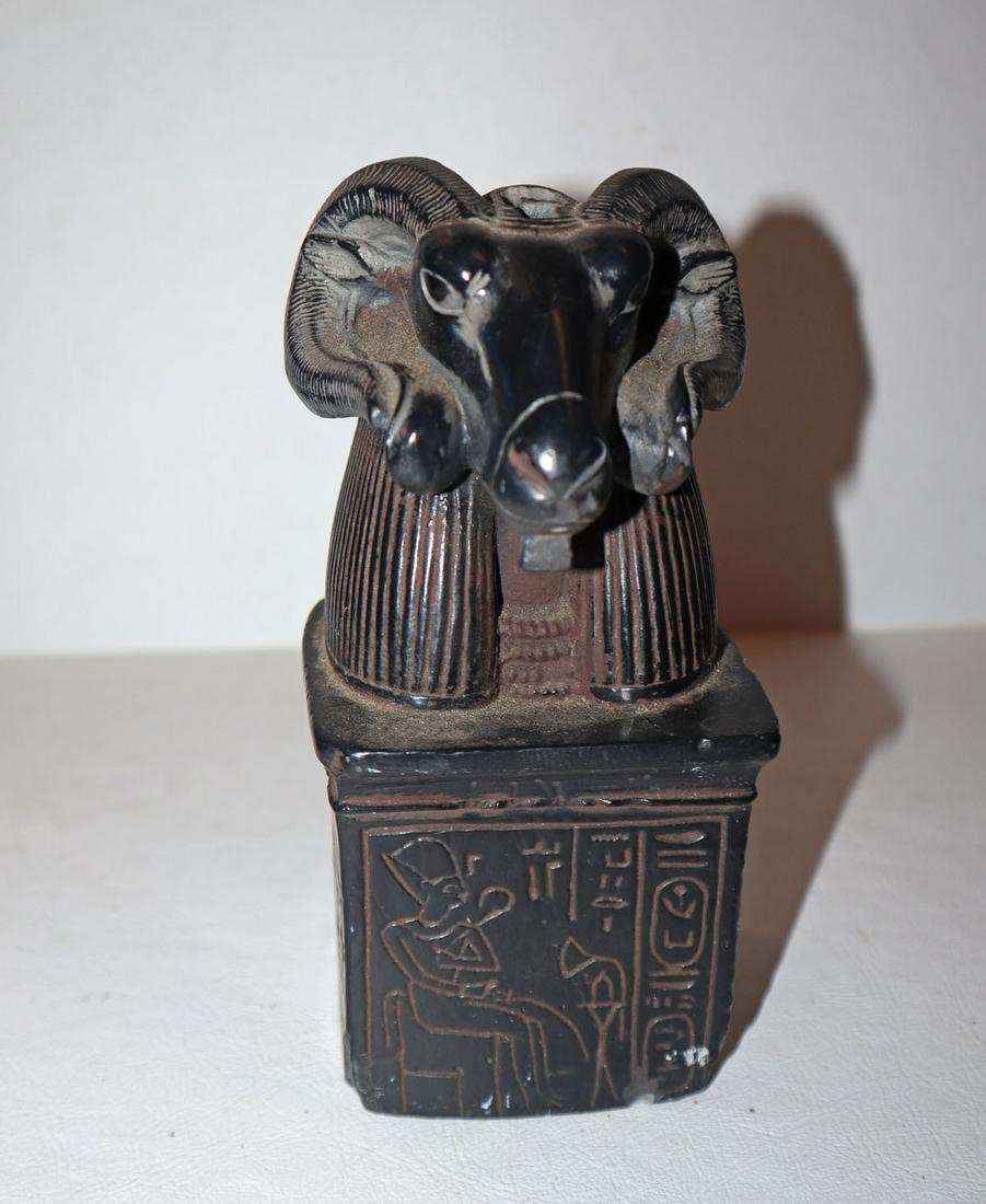 Egyptian Ram head artifact (1 of 3)