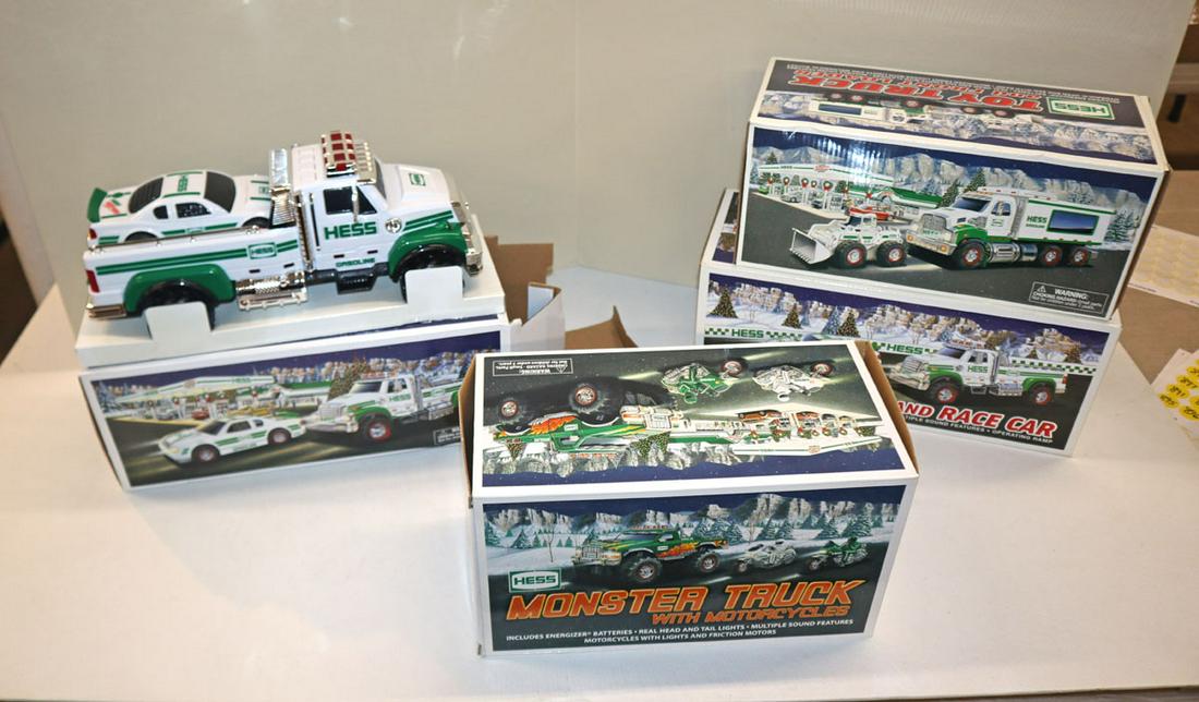 Lot of Hess trucks with stored vehicles (1 of 4)