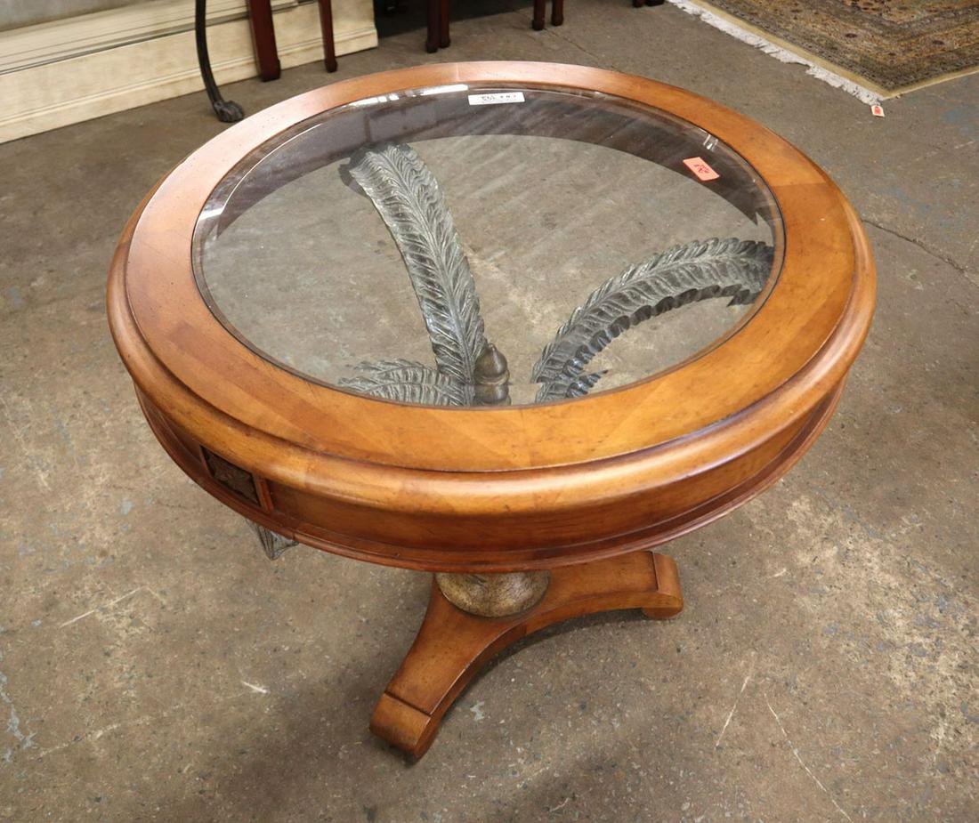 Modern design glass insert center table (1 of 4)