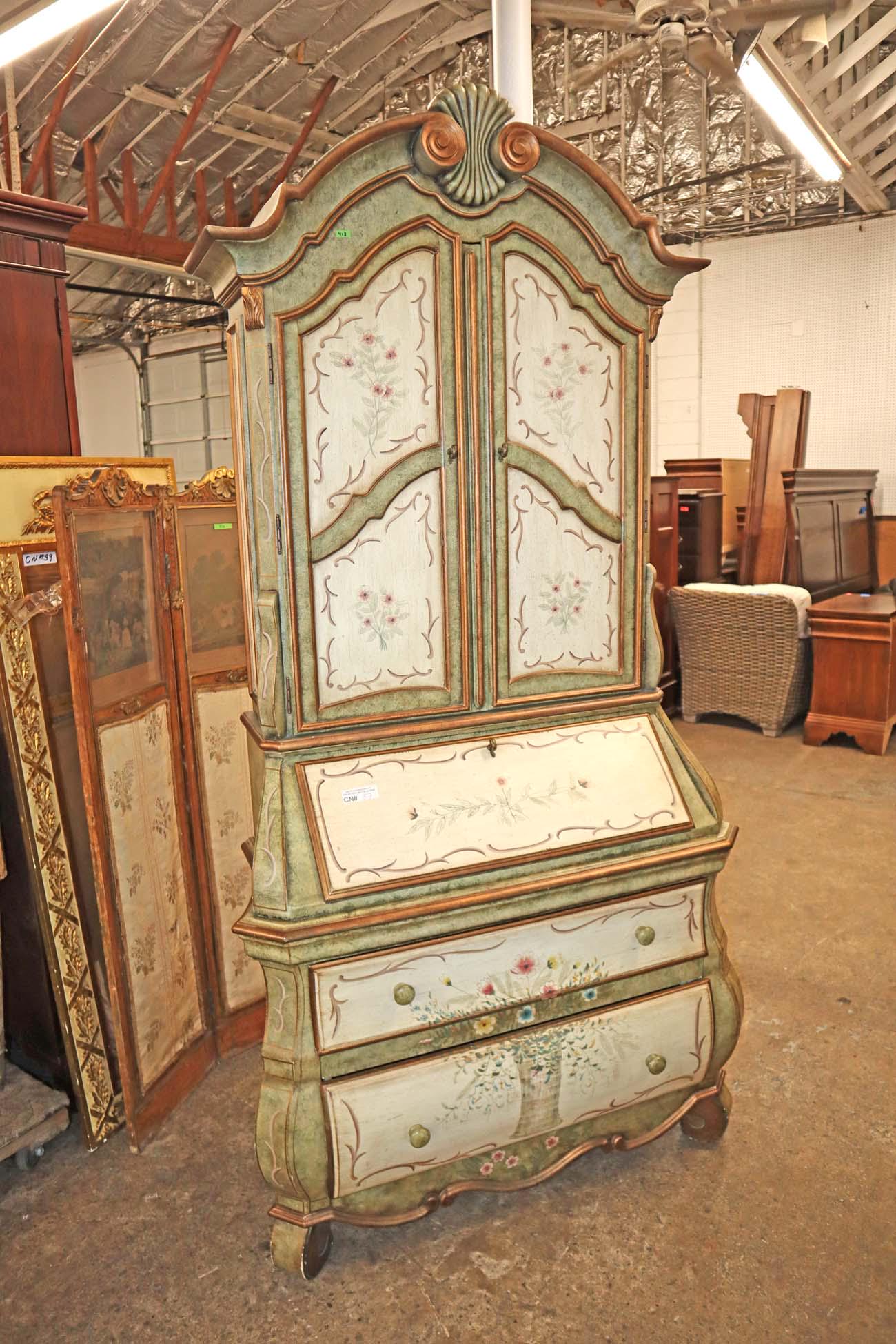 Maitland Smith pt deco secretary bookcase (1 of 5)